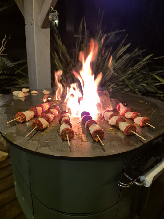 Brochettes de Saint-Jacques et chorizo au barbecue