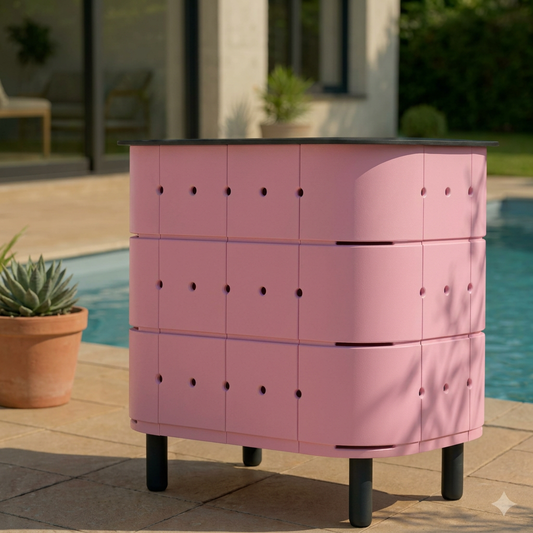 Oser la couleur : nos conseils pour faire de votre meuble de rangement une pièce forte de votre extérieur