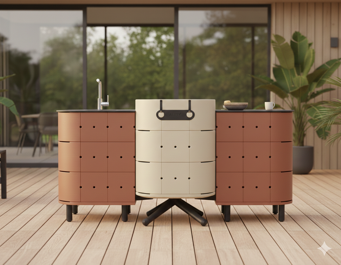 TRIO Terracotta / Champagne / Terracotta