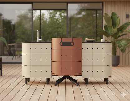 TRIO Champagne / Terracotta / Champagne