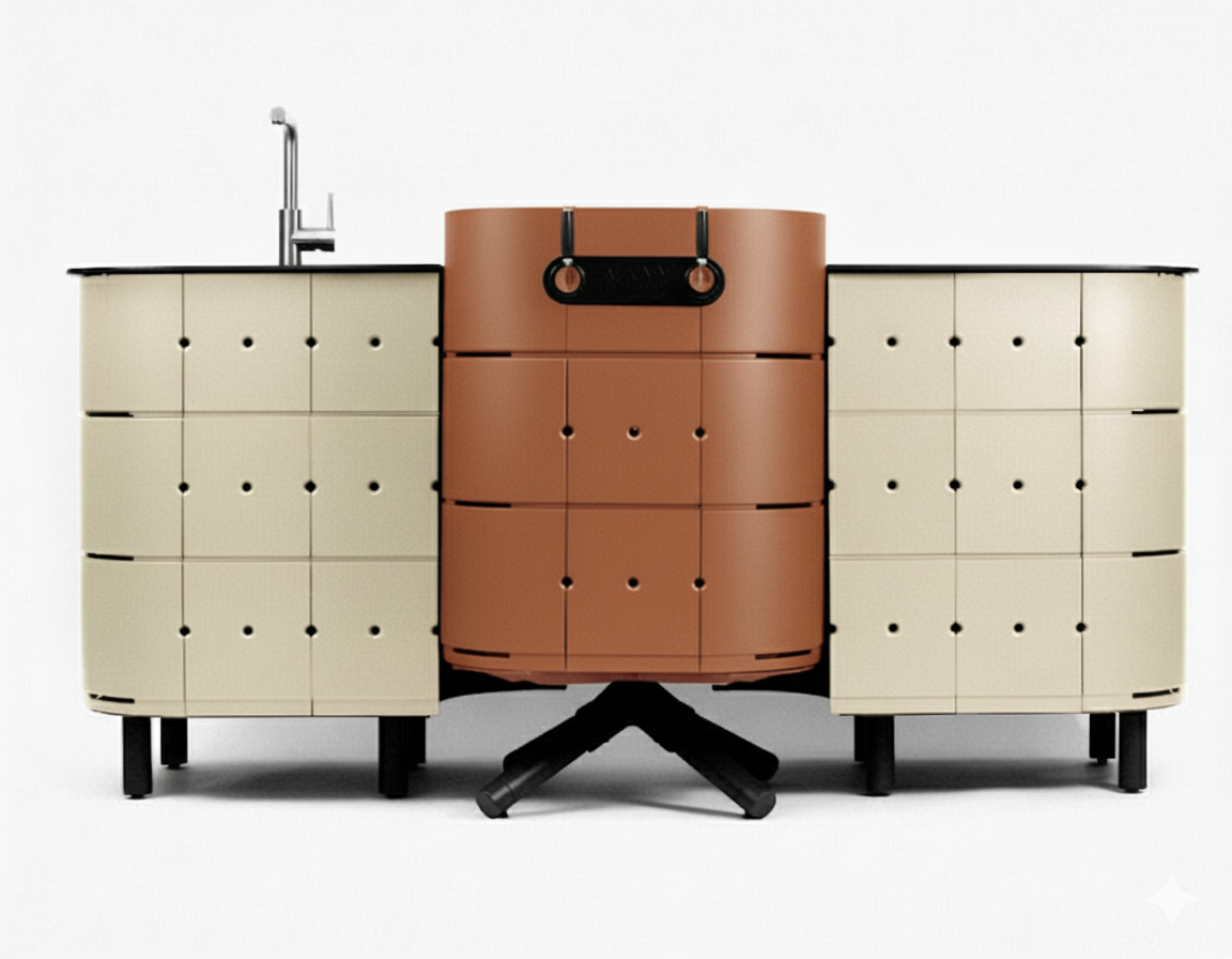 TRIO Champagne / Terracotta / Champagne