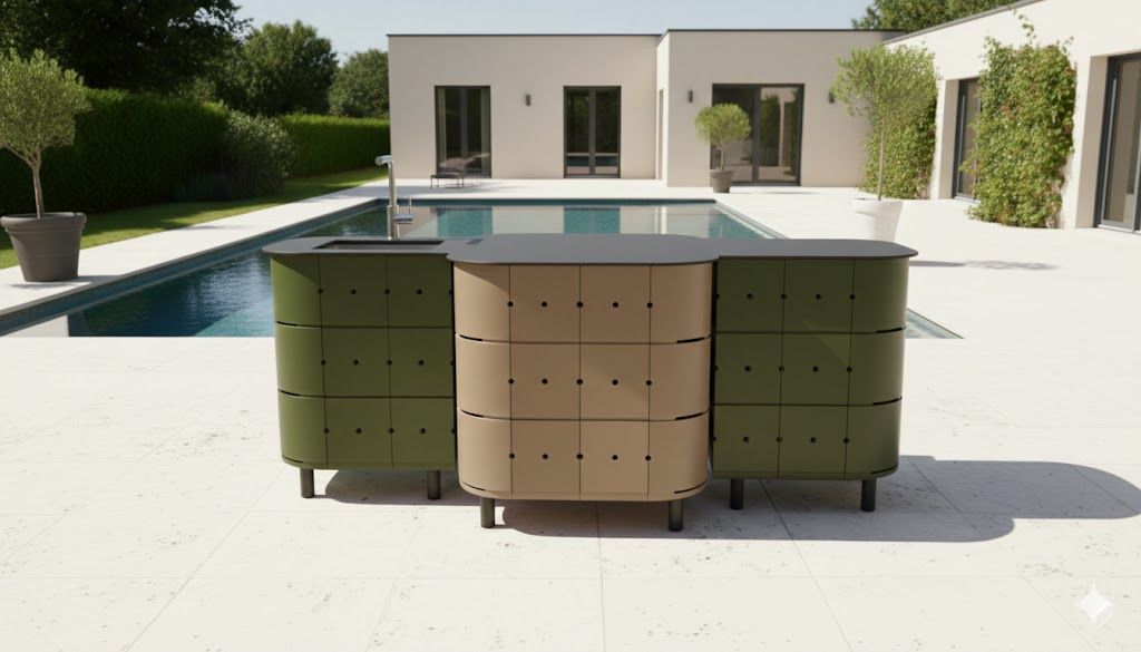 trio sans cuisson   kaki / champagne/ kaki image